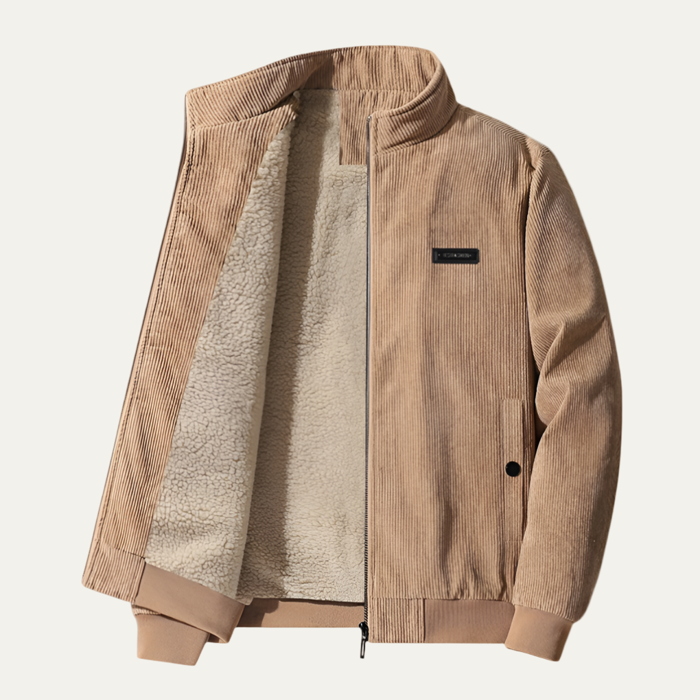 VogeLuxe | Men’s Textured Zip Up Sport Comfort Jacket