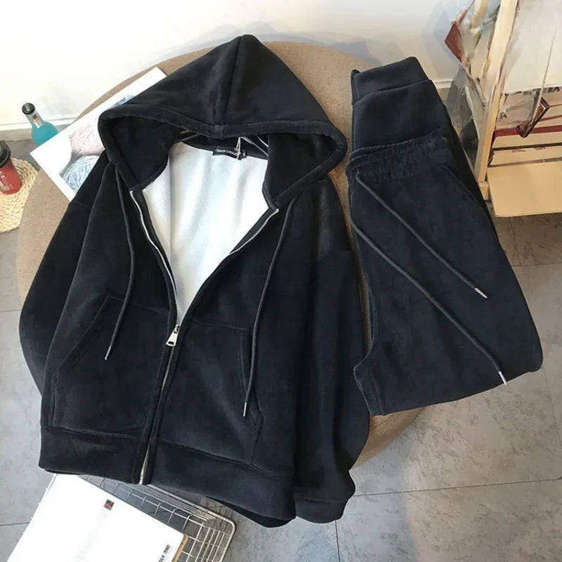 Cozy Women's Soft Hoodie Loungewear Set