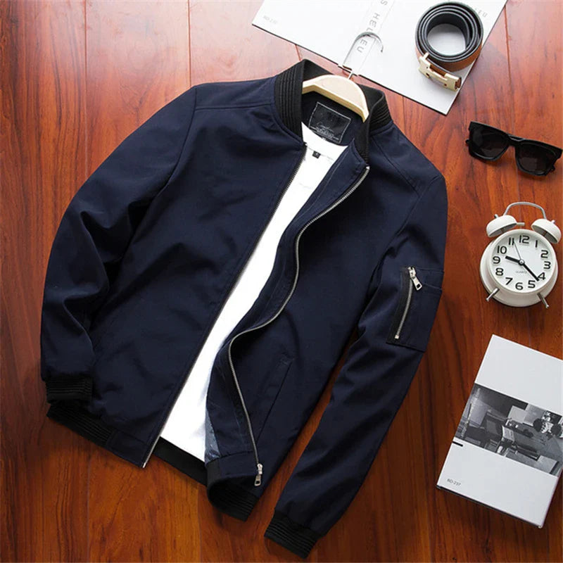 Slim Fit Casual Men's Bomber Jacket
