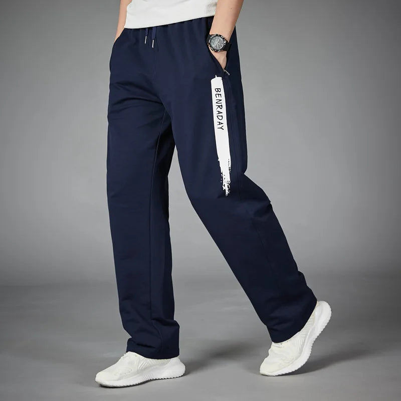Comfortable Mens Athletic Stripe Jogger Pants