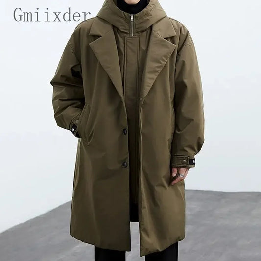 Warm Padded Korean Style Men's Jacket - VogeLuxe