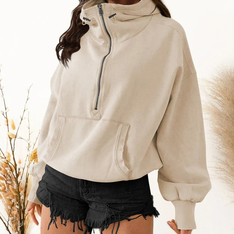 Comfortable Women's Casual Hooded Sweatshirt