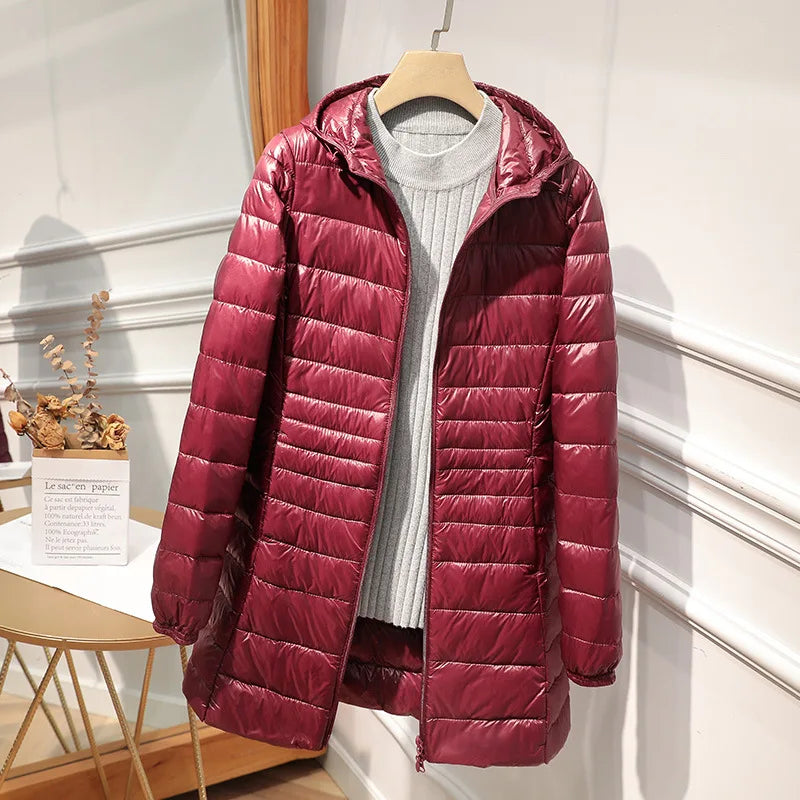 Ladies Insulated Down Parka with Travel Bag