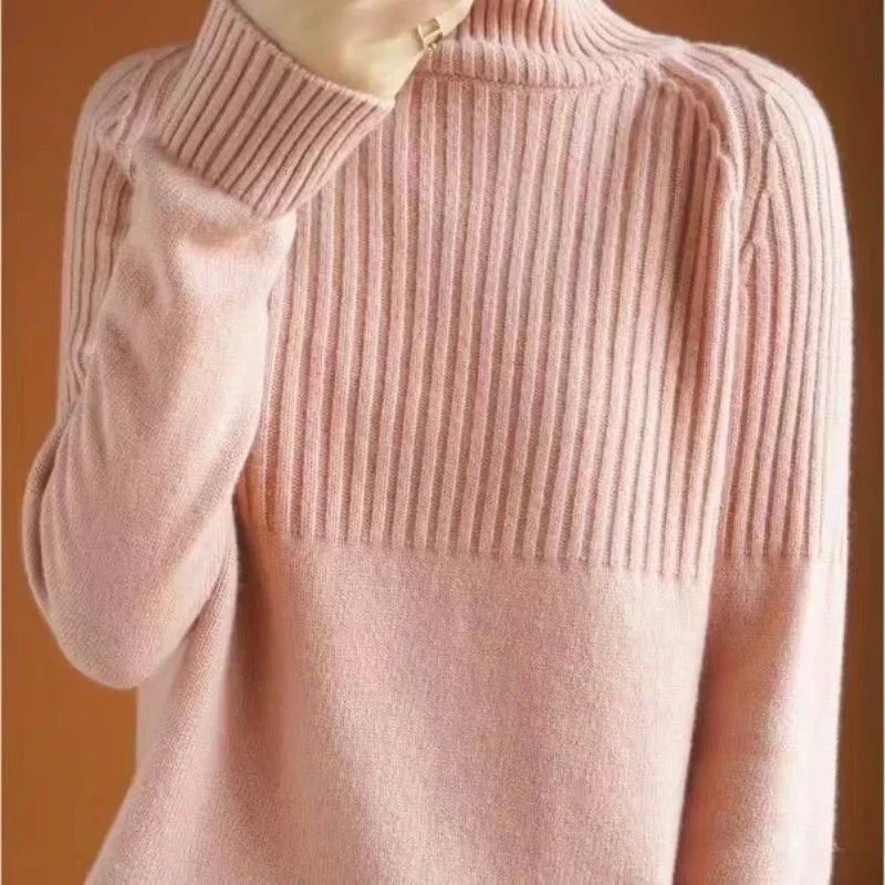 Cozy Women's Soft Wool Turtleneck Sweater