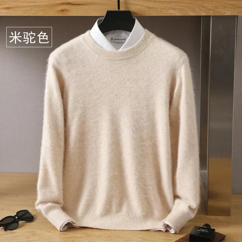 Luxurious Soft Crew Neck Cashmere Sweater
