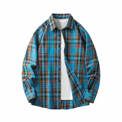 Comfortable Plaid Flannel Shirt - Cozy Cotton Long Sleeve