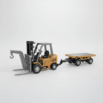 Fun RC Building Vehicle Playset With Crane And Digger