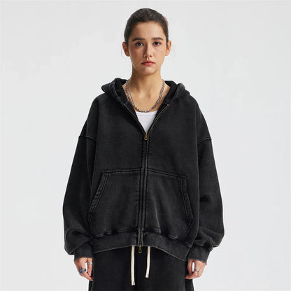 Warm Thick Fleece Zip Up Hoodie for Men and Women