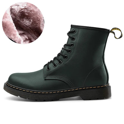 Insulated Leather Waterproof Chelsea Ankle Boots