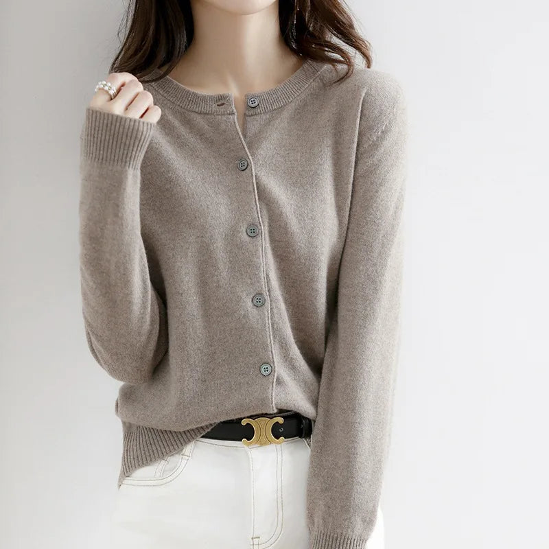 Luxurious Cashmere Open Front Cardigan for Women