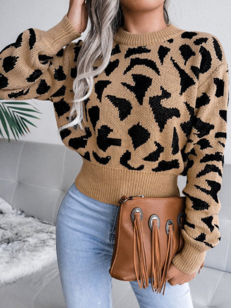 Women's Cozy Animal Print Jumper