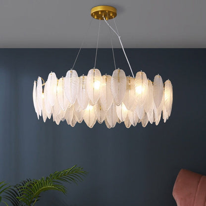 Elegant Feather Ceiling Lamp