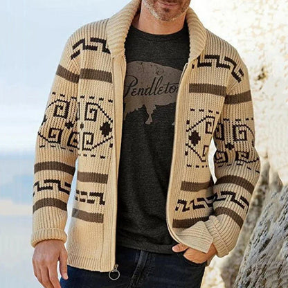 Warm Reversible Wool Blend Men's Jacket - BritishElegance