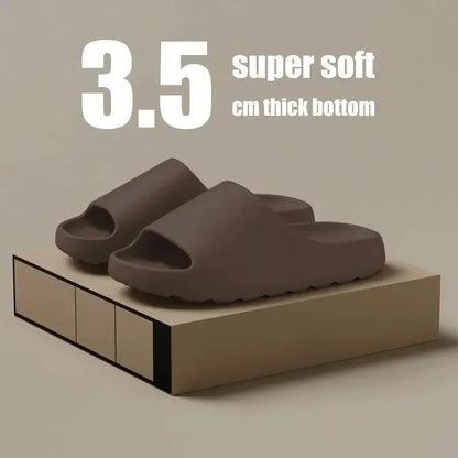 Soft Foam Slides - Cozy Brown House Slippers