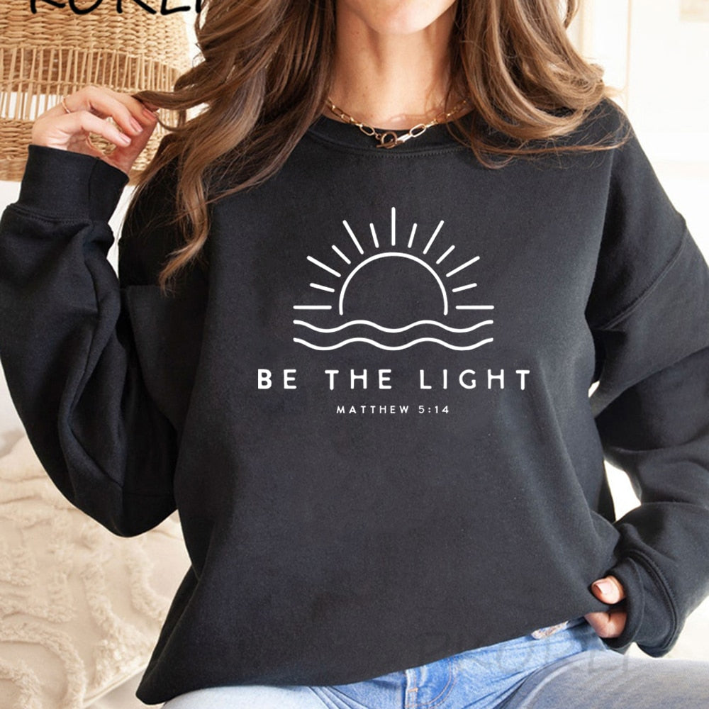 Cozy Graphic Crew Neck Sweater For Women