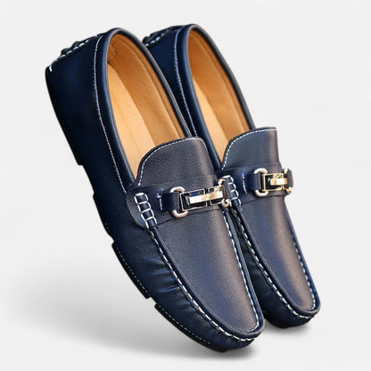 VogeLuxe | Men’s Leather Horse Bit Driving Loafers
