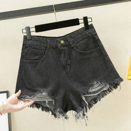 Comfy Women's Distressed Denim Summer Shorts