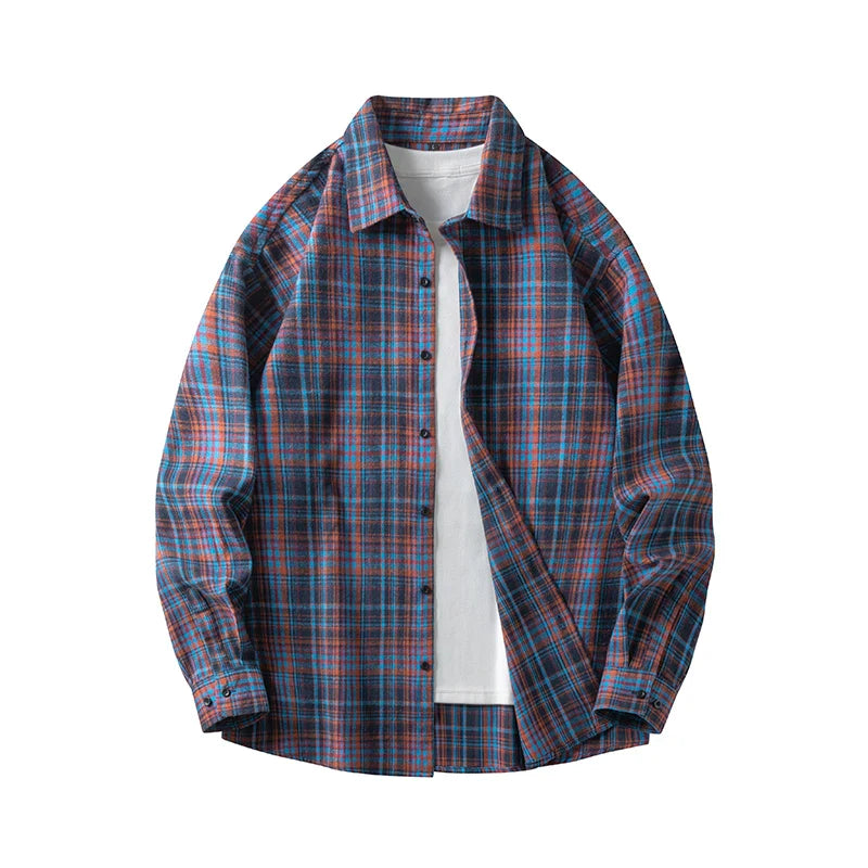 Comfortable Plaid Flannel Shirt - Cozy Cotton Long Sleeve