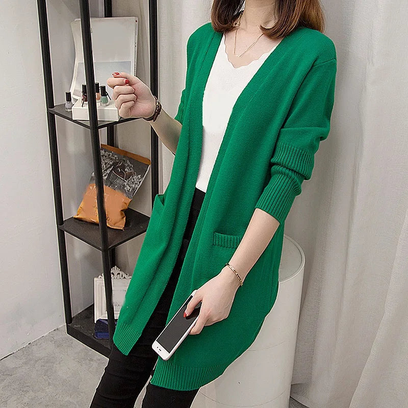 Warm Women's Parka Coat with Zip and Pockets