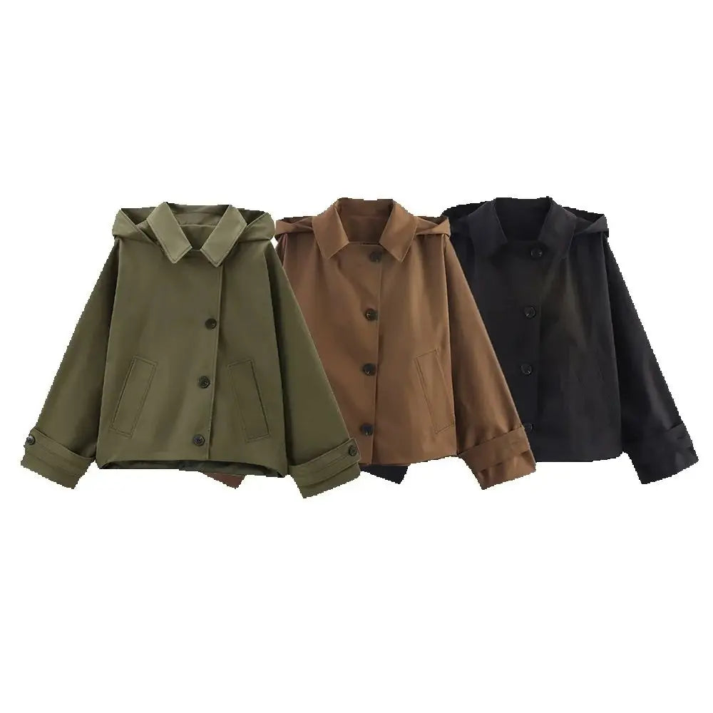 Waterproof Mens Classic Short Trench Coat - VogeLuxe