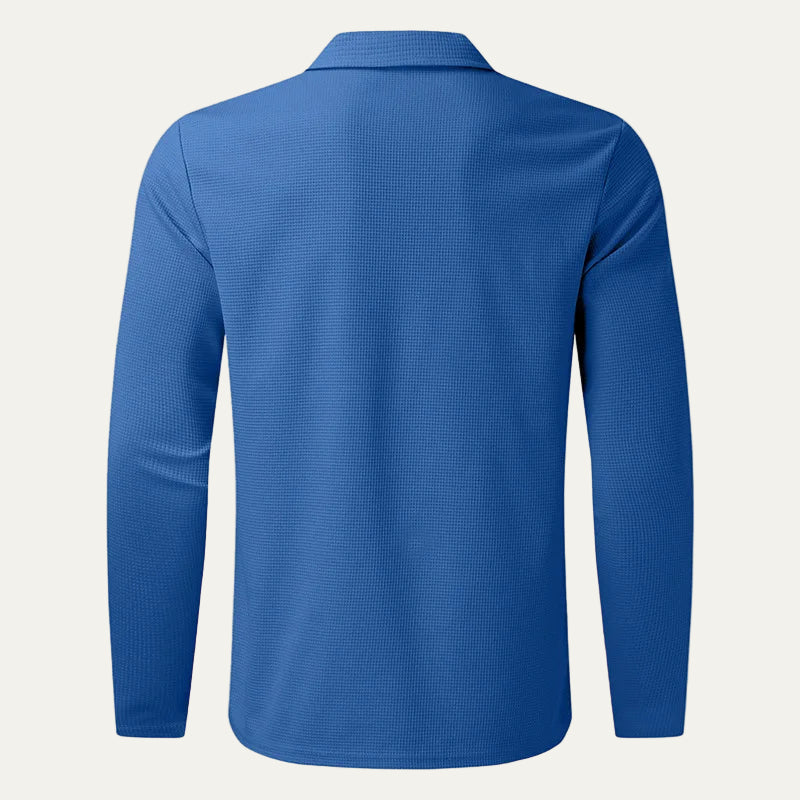 VogeLuxe | Men’s Textured Zip Up Collared Jacket