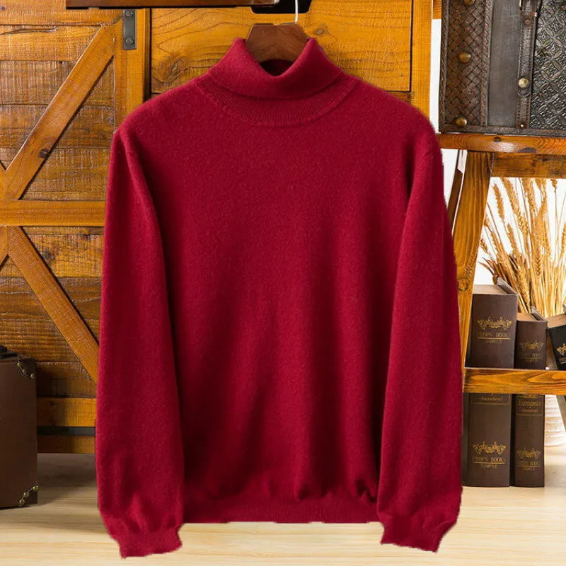 Luxury Soft Cashmere Crew Neck Sweater for Men