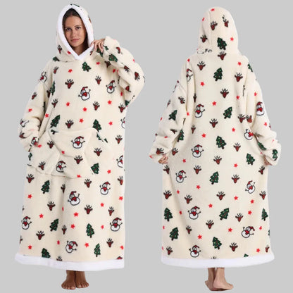 Cozy Wearable Hooded Blanket for Adults