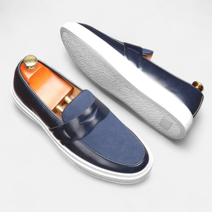 VogeLuxe | Men’s Hybrid Leather Penny Loafers