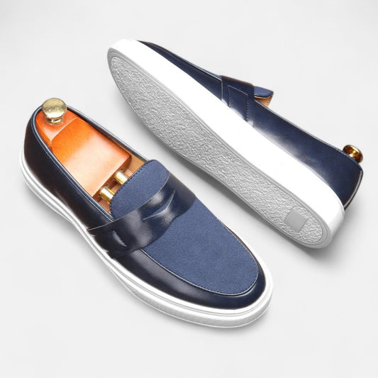 VogeLuxe | Men’s Hybrid Leather Penny Loafers