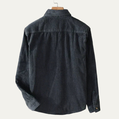 VogeLuxe | Men’s Wide Wale Corduroy Button Up Overshirt