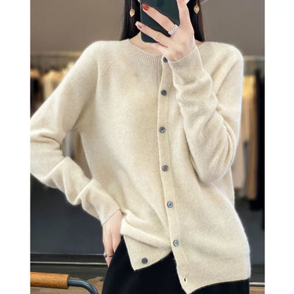 Soft Merino Wool Open Front Cardigan For All Seasons