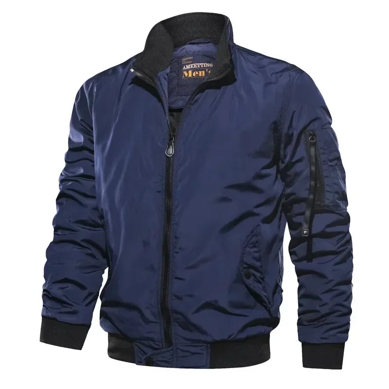 Men's Classic Fit Casual Bomber Coat