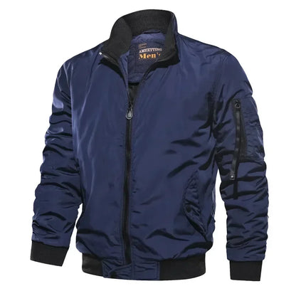 Men's Classic Fit Casual Bomber Coat