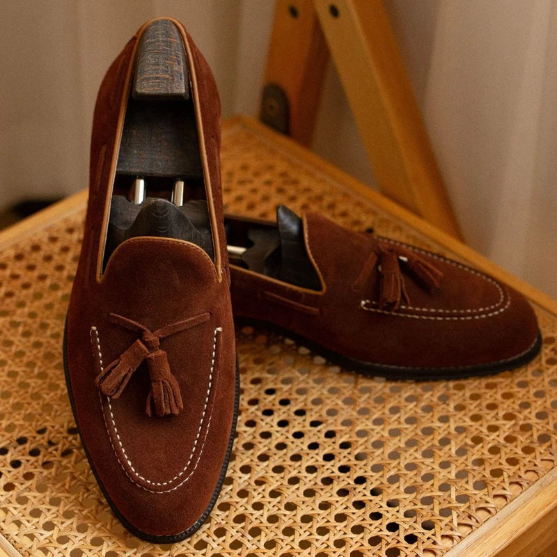 Luxury Real Leather Mens Slip On Shoes - VogeLuxe