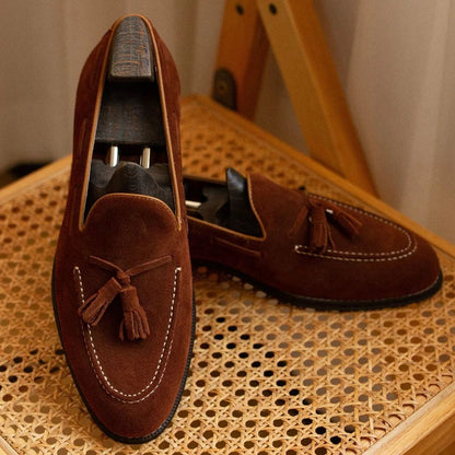 Luxury Real Leather Mens Slip On Shoes - VogeLuxe