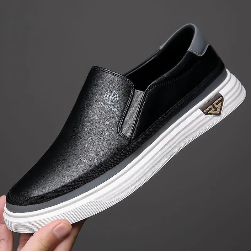 Classic Genuine Leather Mens Loafers Shoes