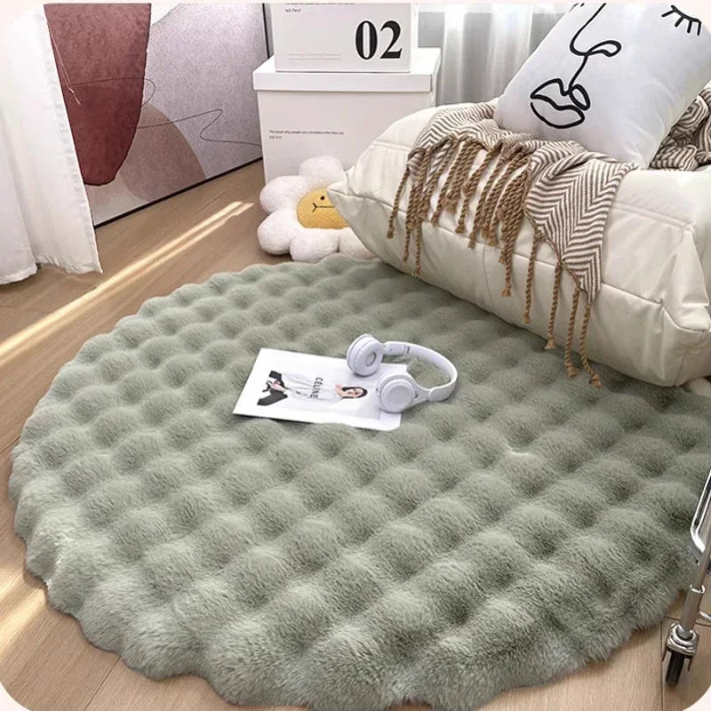 Soft Circular Mat in Scandinavian Design