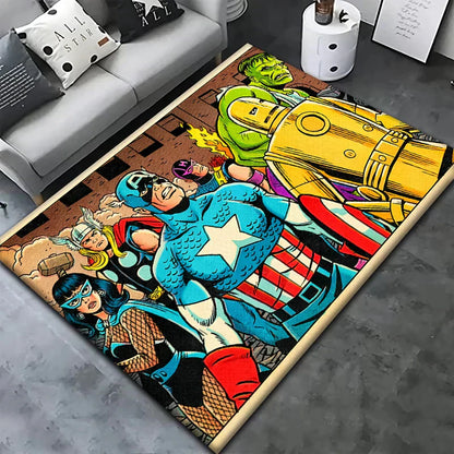 Colorful Kids Rug Soft Plush Playroom Mat