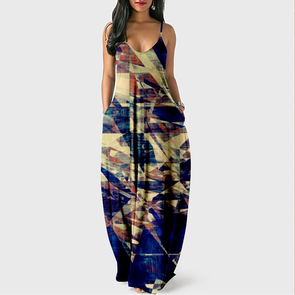 Colorful Lightweight Maxi Dress for Women