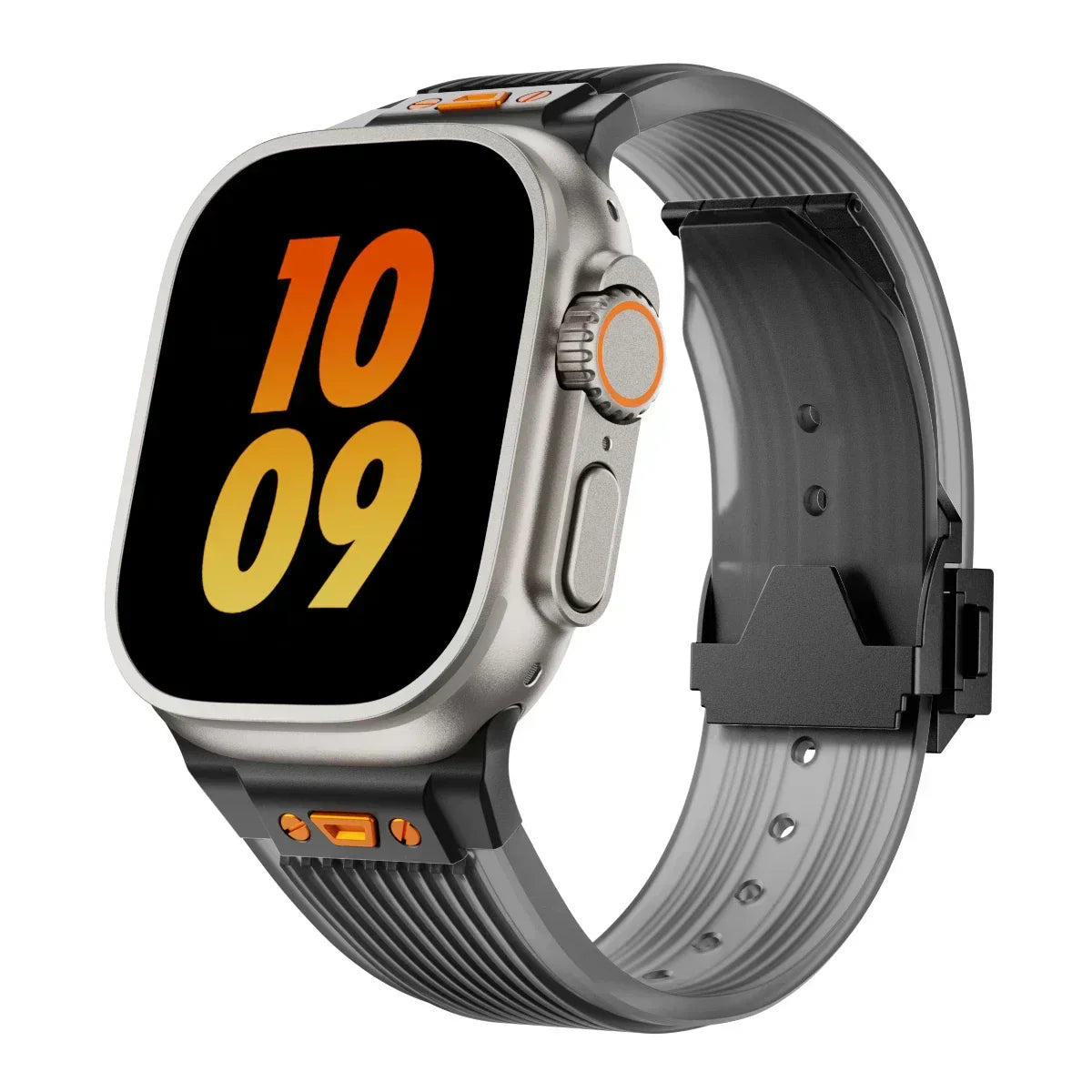 Flexible Clear Apple Watch Silicon Strap Daily Wear