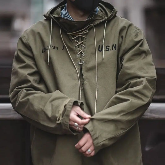 Casual Athletic Drawstring Hooded Men's Jacket - VogeLuxe
