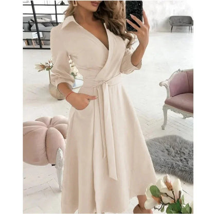 Elegant Women's Wrap Around Dress