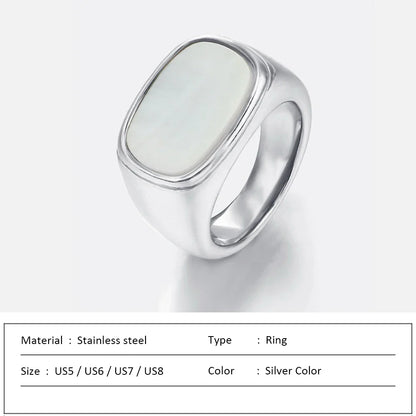 Unique Beach Stone Cocktail Ring