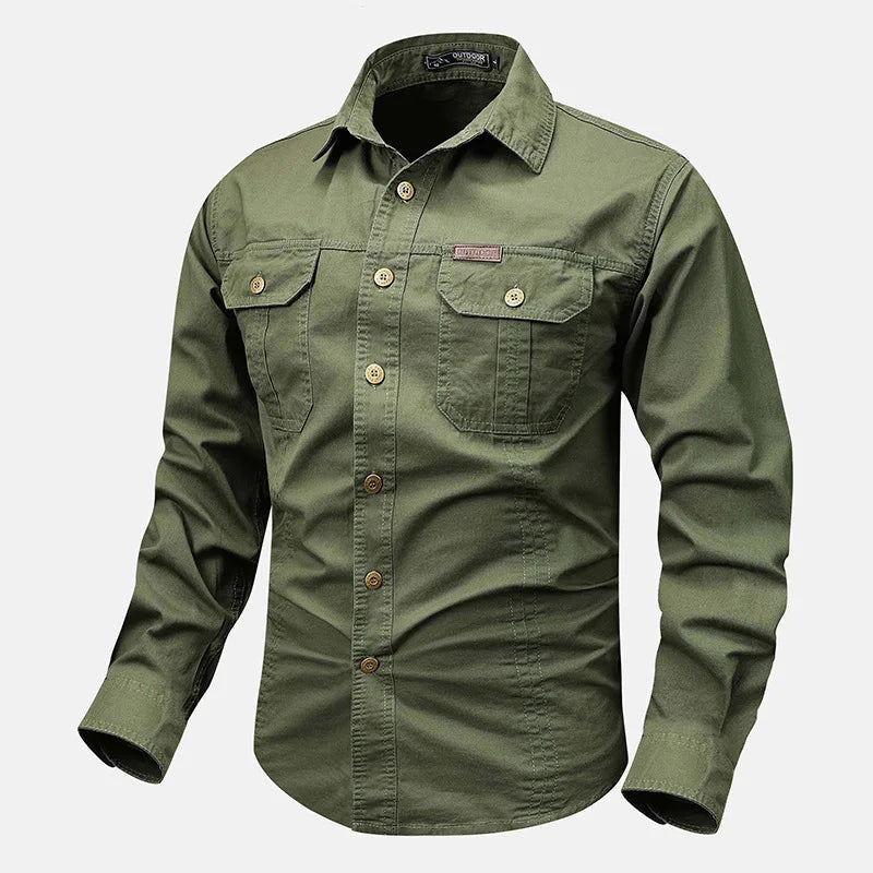 Classic Fit Men's Long Sleeve Casual Shirt