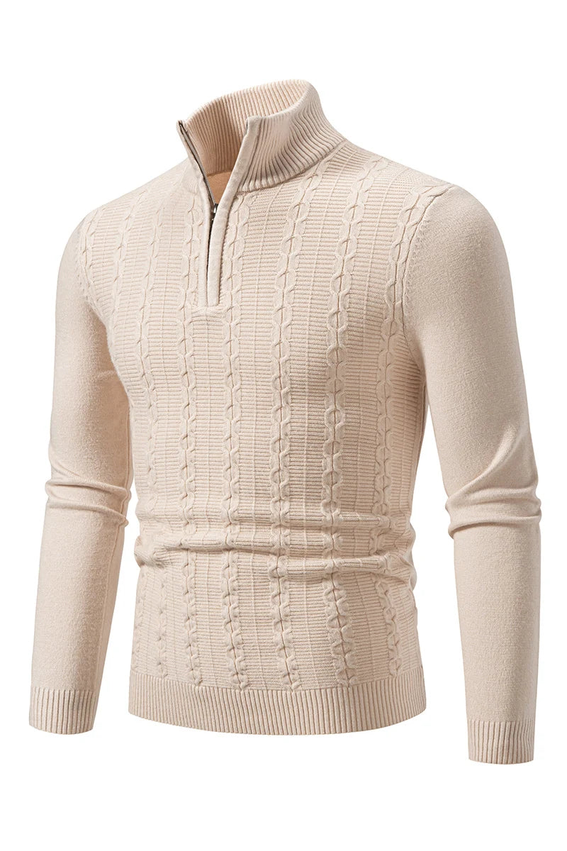 Men's Classic Fit Crew Neck Winter Sweater