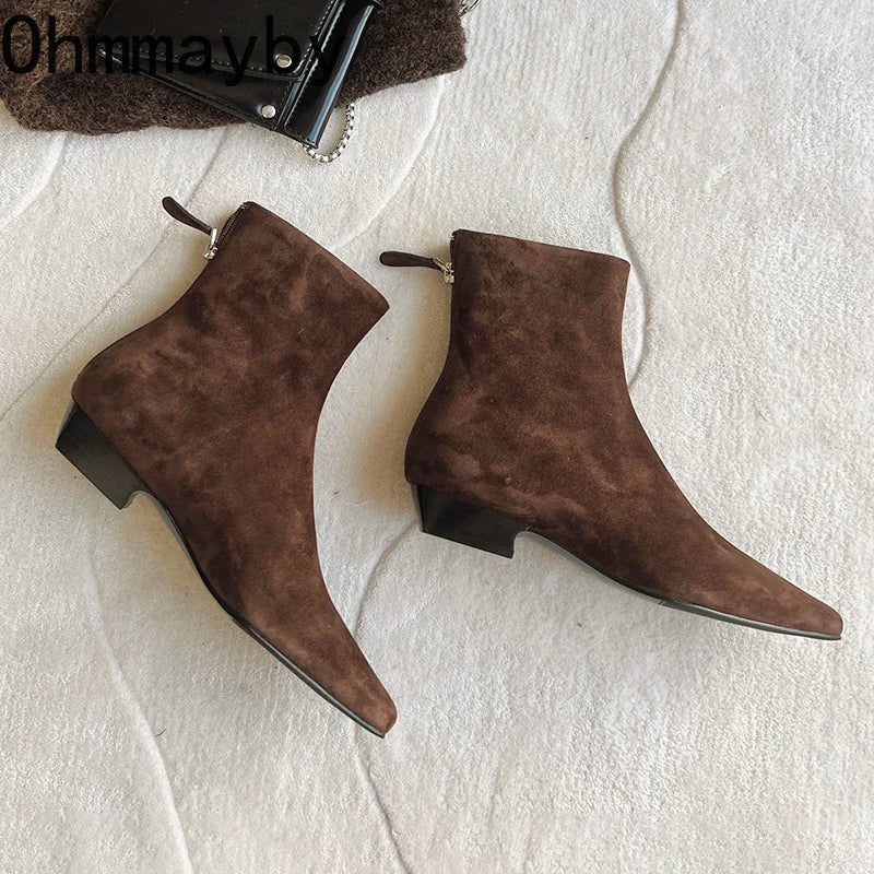 Cozy Fuzzy Ankle Boots - VogeLuxe
