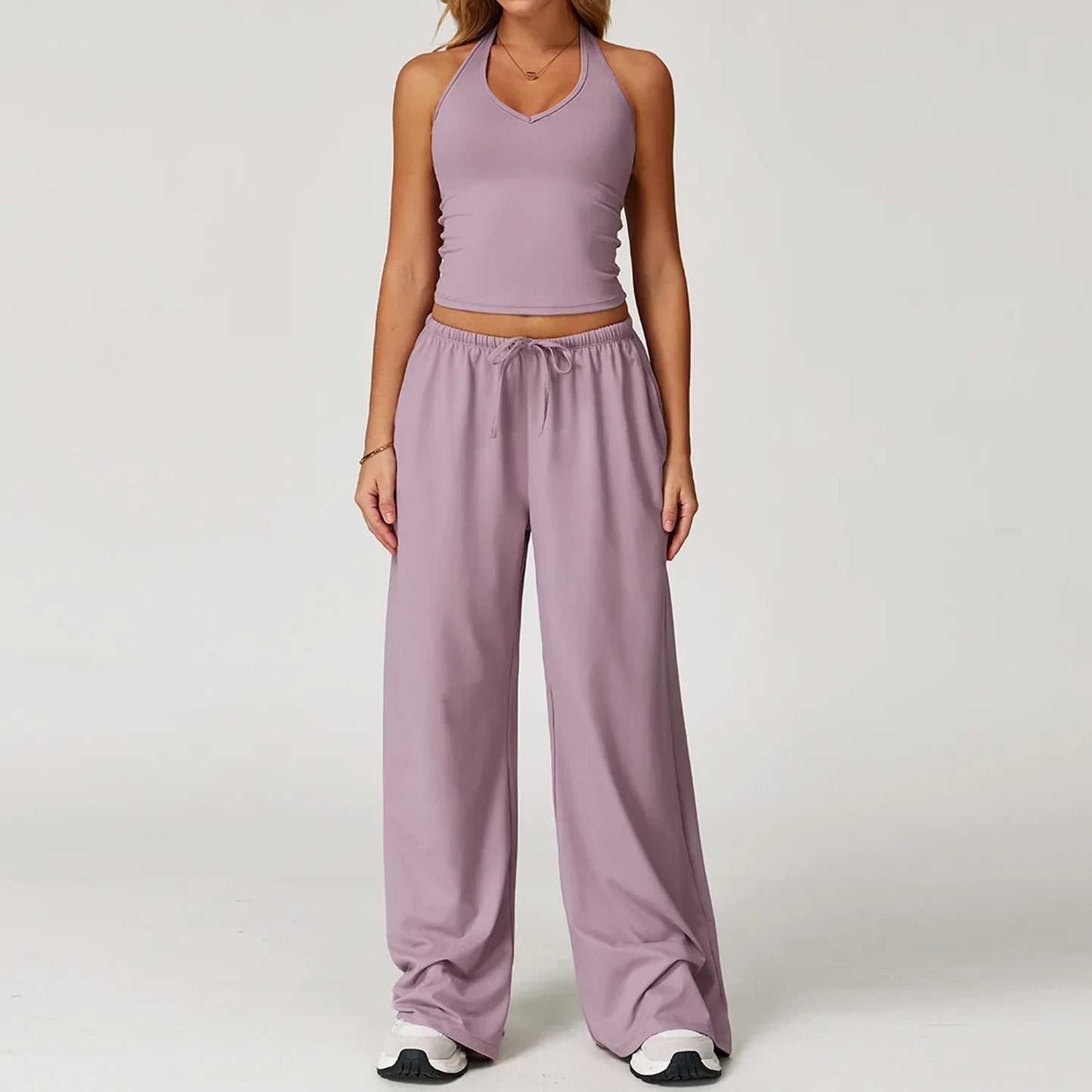 Ladies' Breathable Tank & Elastic Waist Jogger Pants