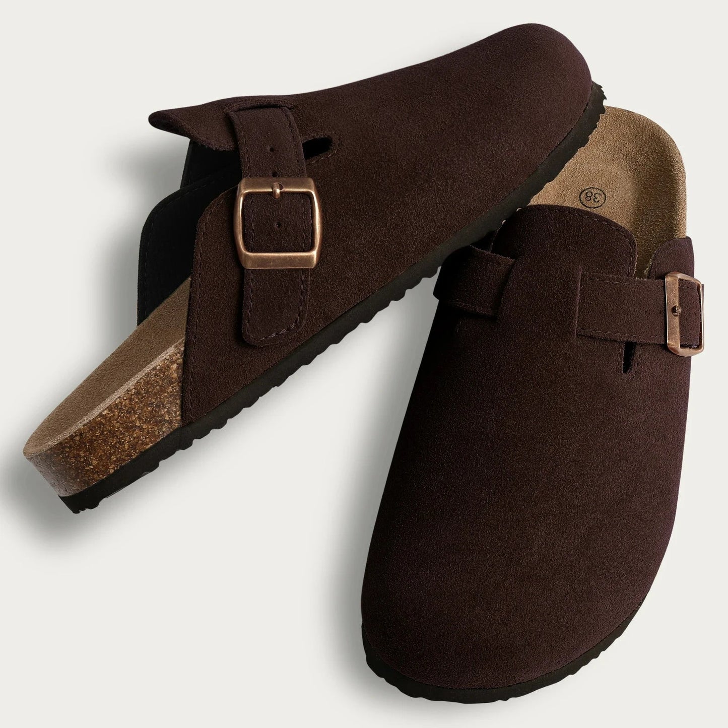 Luxury Suede Slip On Shoes - Comfortable Mule Clogs