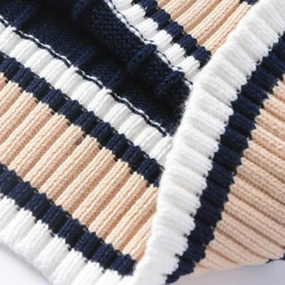 VogeLuxe | Men’s Preppy Cable Knit Sleeveless V Neck Sweater Vest
