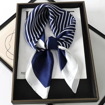 Soft Plaid Scarf for Women Neck Hair Accessory